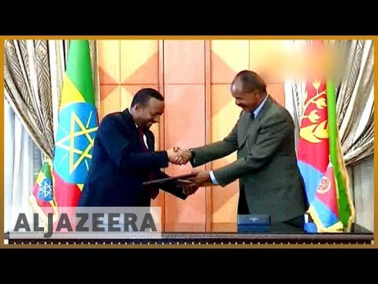 Ethiopia-Eritrea peace: Leaders sign end to &#039;state of war&#039; | Al Jazeera English